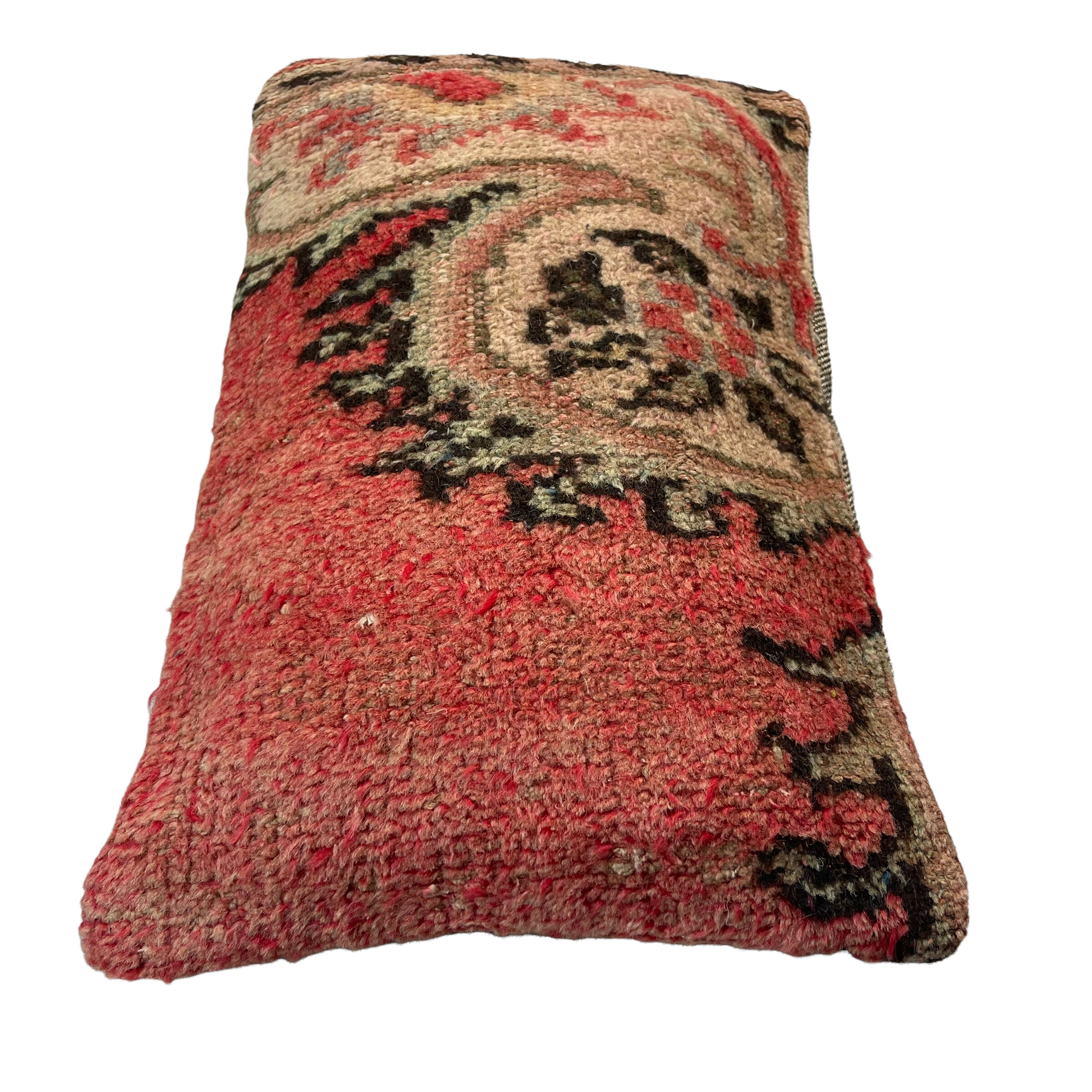 Vintage turkish rug cushion cover, 30 x 50 cm