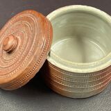 Pearl stoneware salt box