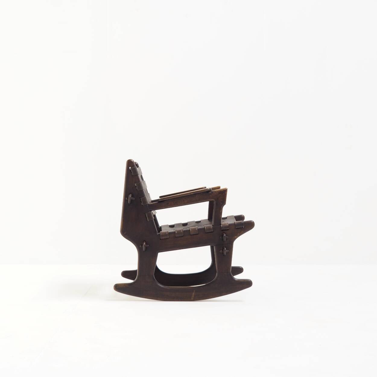 Rocking Chair by Angel Pazmiño for Muebles de Estilo, Ecuador