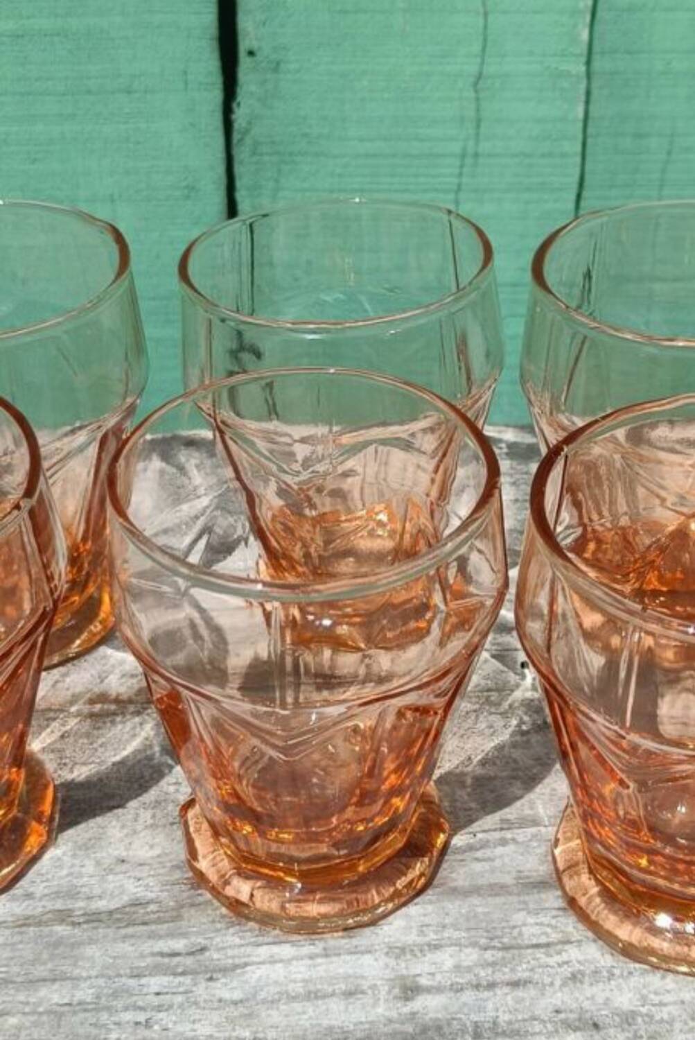 Art Deco Pink Glasses