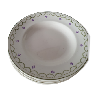 16 hollow plates iron earth longwy model Violetta