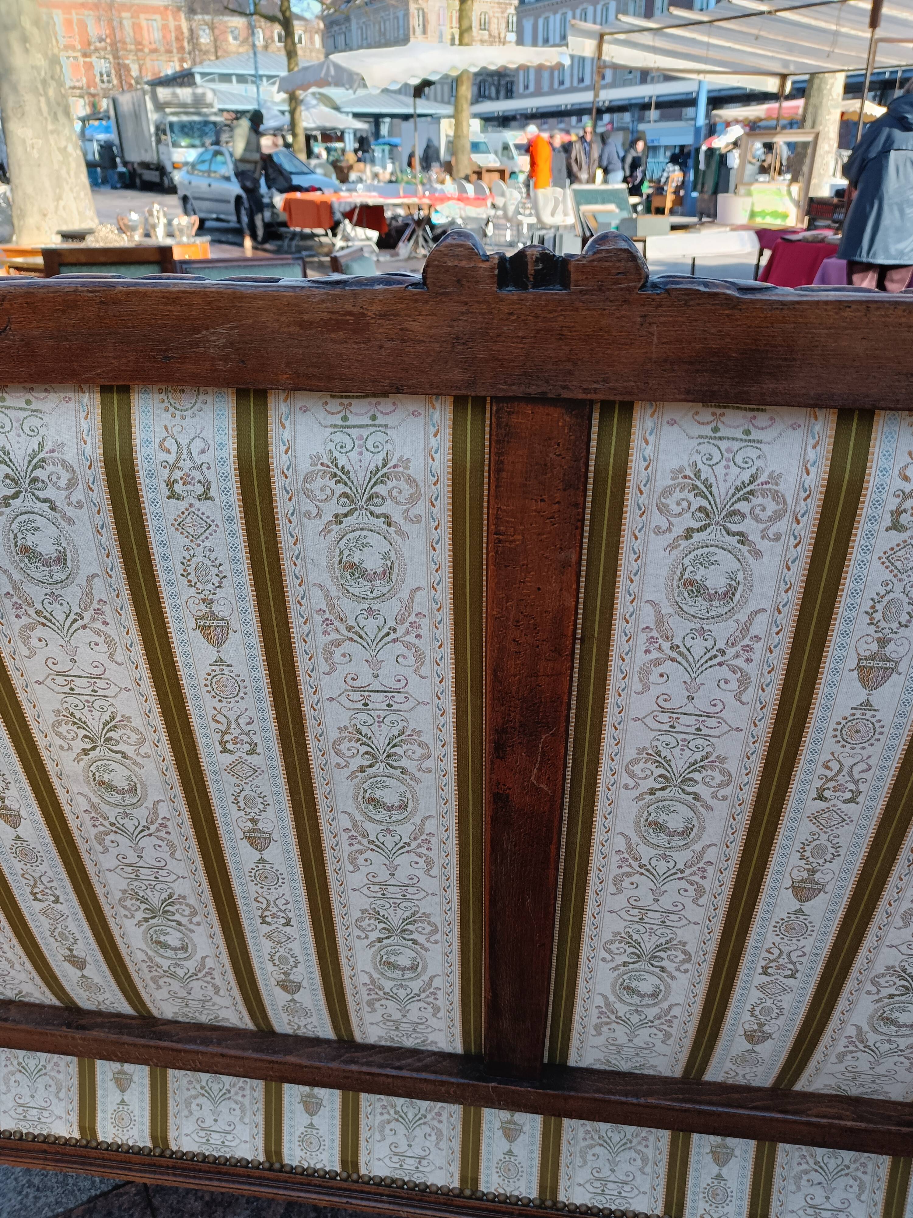 Sofa sofa old style louis xvi 2 places with cushion