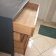 Commode vintage gris anthracite