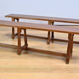 Pair of Benches, Louis XIII style – 20th