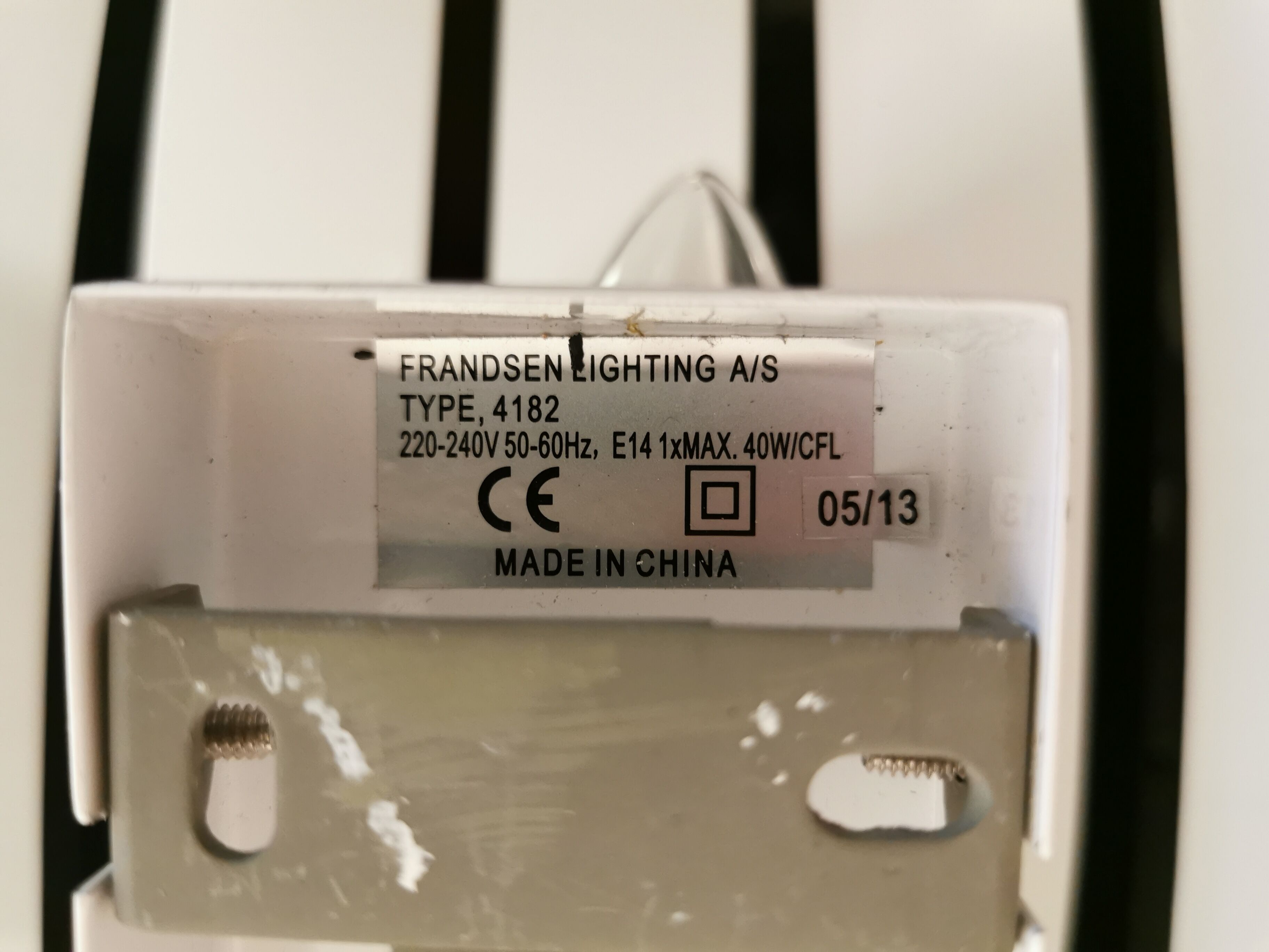 Wall lamps, model JAWS, type 4182 for Frandsen Lightning A/S. With solid metal "teeth"