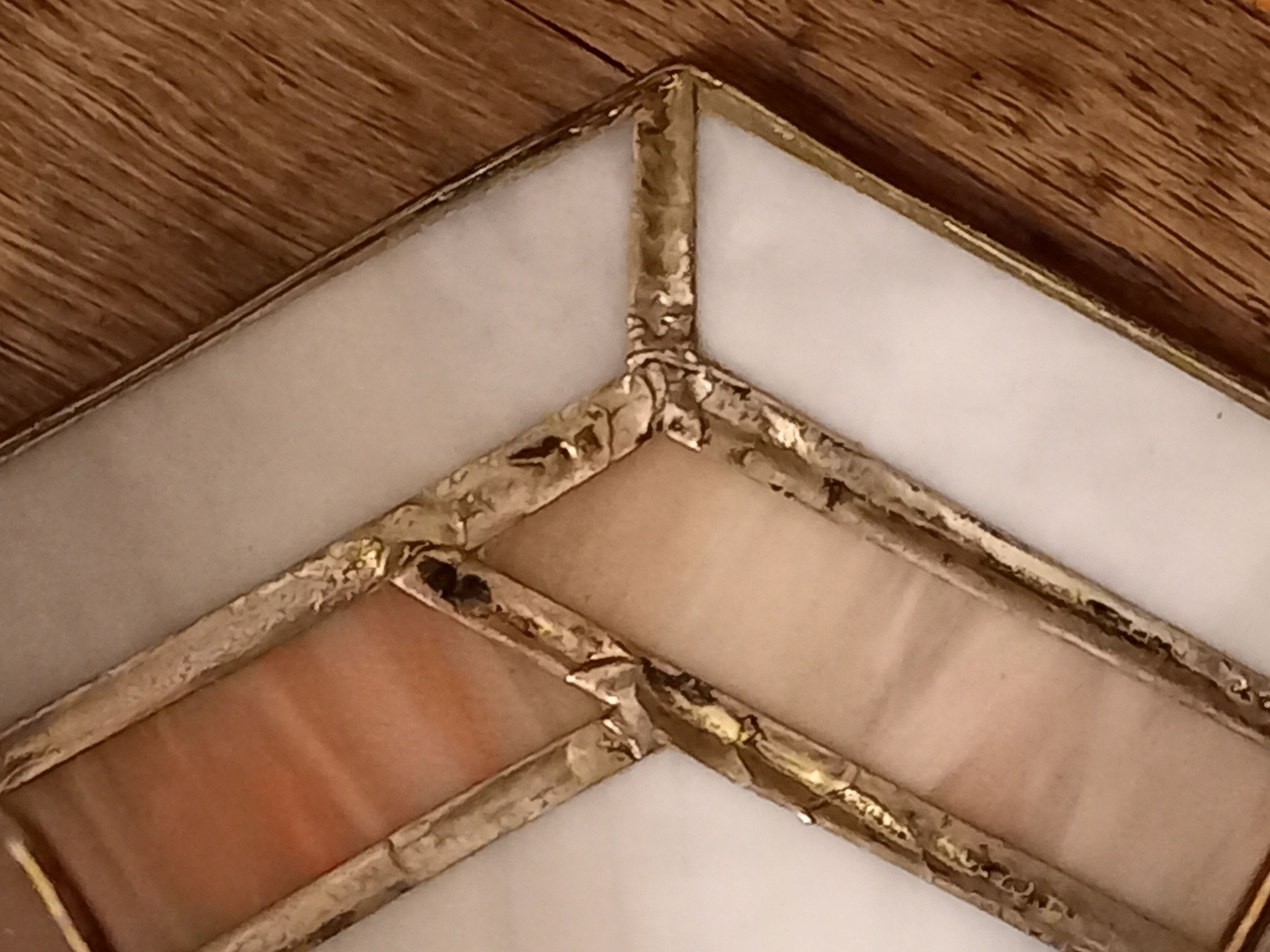 Stained glass wall lamp