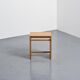 Stool in particle board by Max Bill, Ulm, around 1962