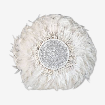 Juju hat feathers white