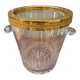 Saint Louis crystal champagne bucket with thistle thistle decor with rim