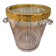 Saint Louis crystal champagne bucket with thistle thistle decor with rim