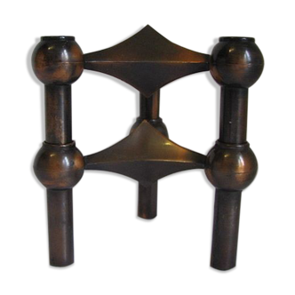 Ensemble de 2 " Nagel Kg " porte-bougies modulaires conçus par Fritz Nagel & Ceasar Stoffi  1970s