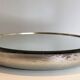 Curved wooden silver mirror