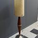Rare Wood floor lamp with contra diabolo base 1960s