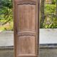 Renovated Louis XV bonnetière dormitory wardrobe in solid oak.