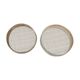 2 old wooden sieve