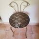 Art Deco swivel dressing table chair