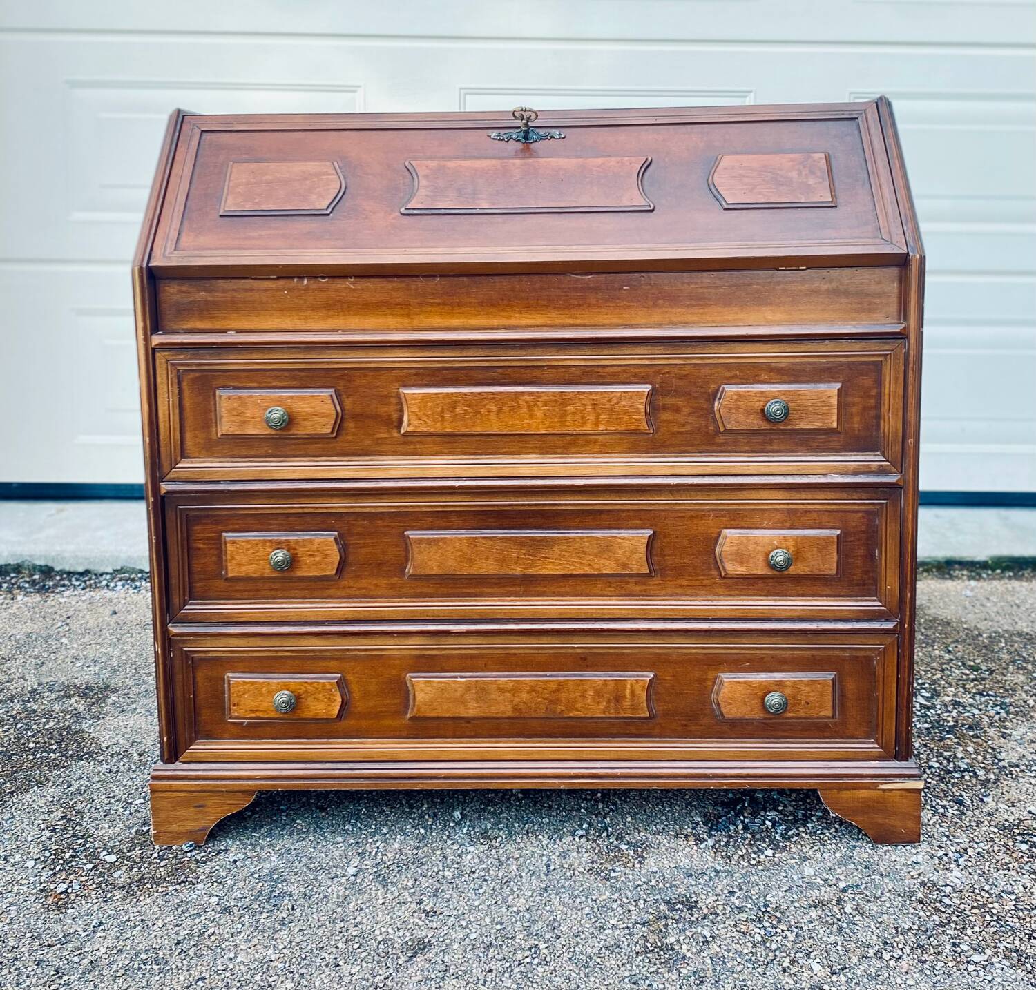 Small old desk secretary