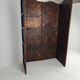 Late 18th-century Belgian embossed leather folding screen – after Daniel Marot