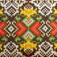 Vintage French stool with gobelin upholstery