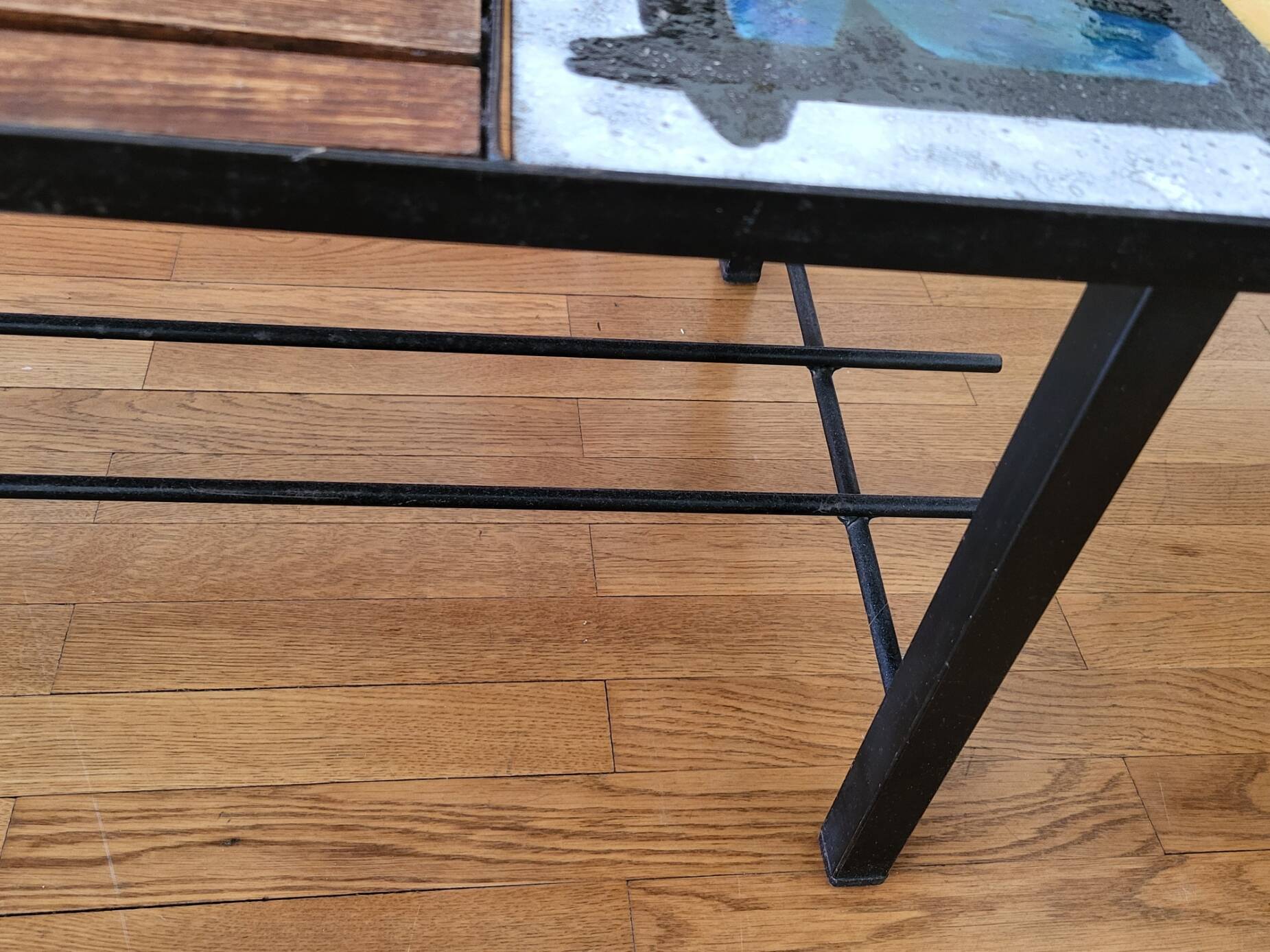 Madoura Jouver Coffee Table Wood and Ceramic Scandinavian Design France 1960