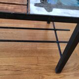 Madoura Jouver Coffee Table Wood and Ceramic Scandinavian Design France 1960