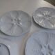 Oyster plates vintage white porcelain Ocean Cnd France