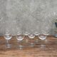 Set of stemmed wine glasses