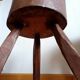 Pair of Brutalist wooden stools, circa 1960