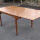 Vintage Teak dining table, "Paris TV cabinet" 1960 + extensions