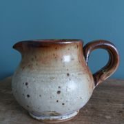 Milk jug, stoneware pitcher from Puisaye, Jean-Pierre Prud'homme