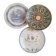Hand-painted artisanal flat plates