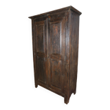 Indian cabinet in patinated and varnished wood