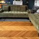 Sofa set nv gallery midnight bottle green velvet (convertible)
