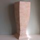 Column, Hollywood Regency style travertine pedestal, 1970s