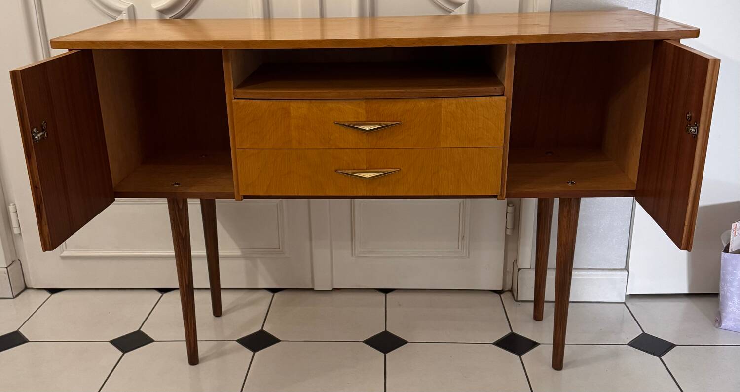 Vintage Scandinavian console sideboard