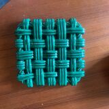 Woven ceramic trivet