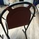 Pair of iron armchairs