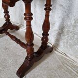 Walnut work table circa 1840.