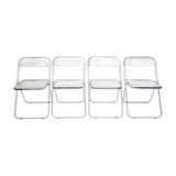 Suite of 4 Plia chairs by Giancarlo Piretti for castelli
