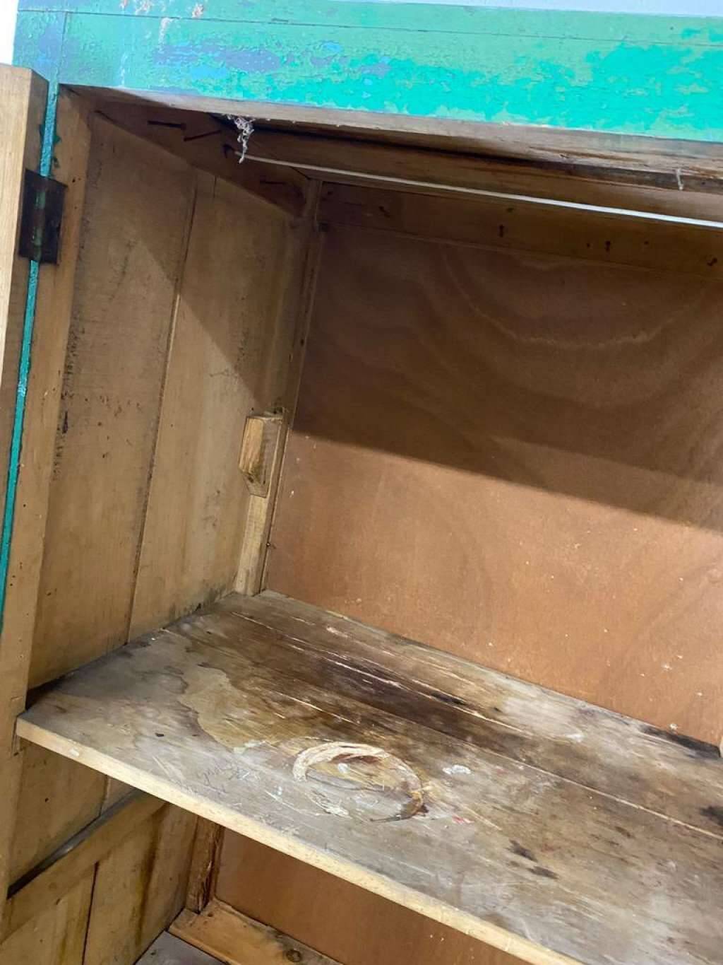 Armoire / placard / armoire brocante vintage vert menthe