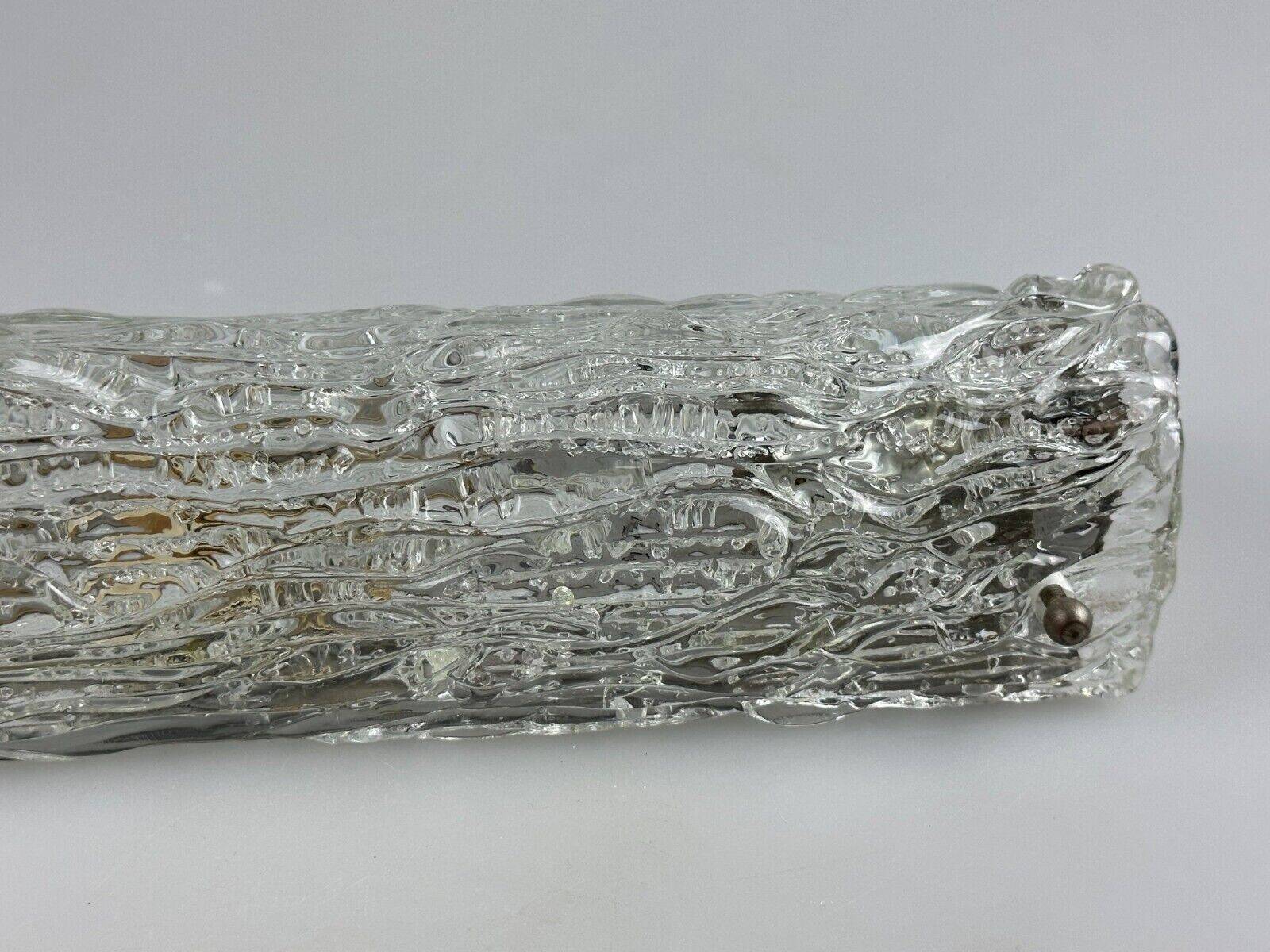 60s 70s wall lamp mirror light Germany Ice Glass Space Age Design