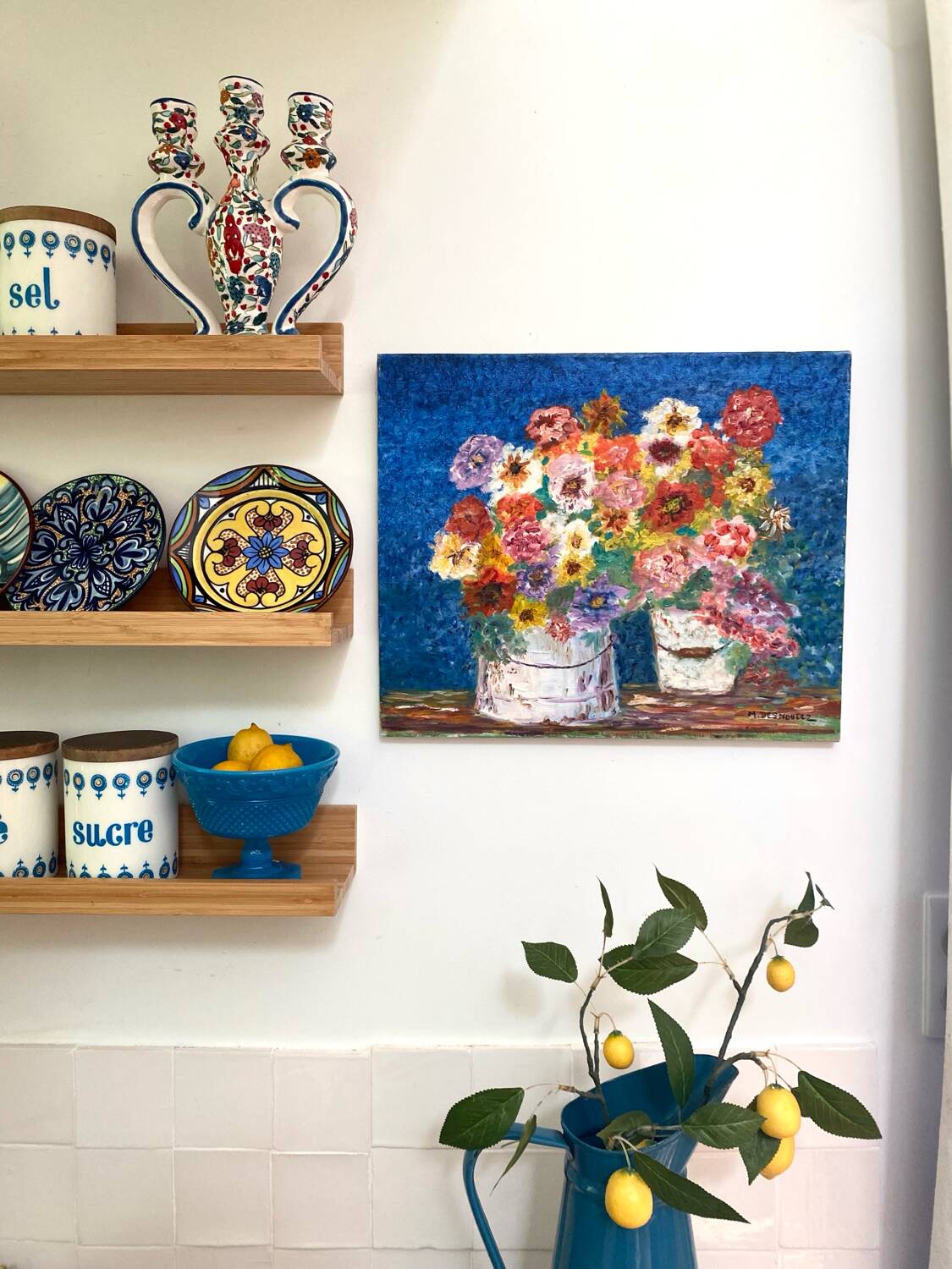 Vintage oil on canvas