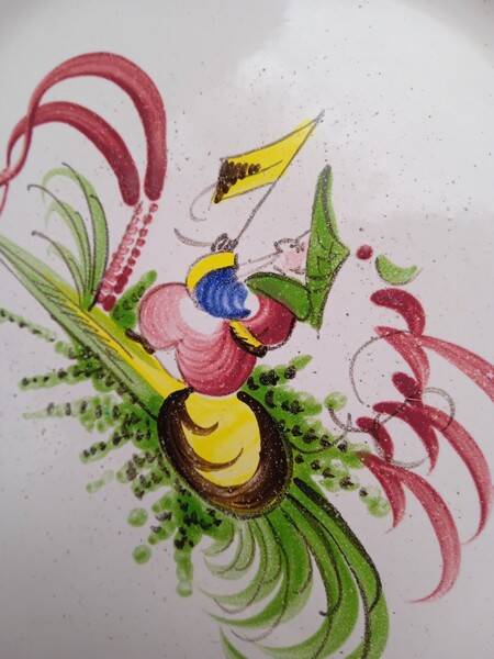 Assiette faience au chinois Les Islettes XVIIIem