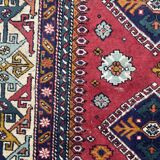 Nice large vintage carpet chirwan Azerbaijan handmade 234x310 cm