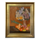 Antique still life painting – Oil on canvas signed FL Deshayes – Flower