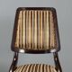 Lot de huit chaises vintage avec embouts en laiton