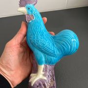 Coq turquoise porcelaine Chine