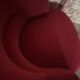 Napoleon III crapaud armchair in deep burgundy velvet