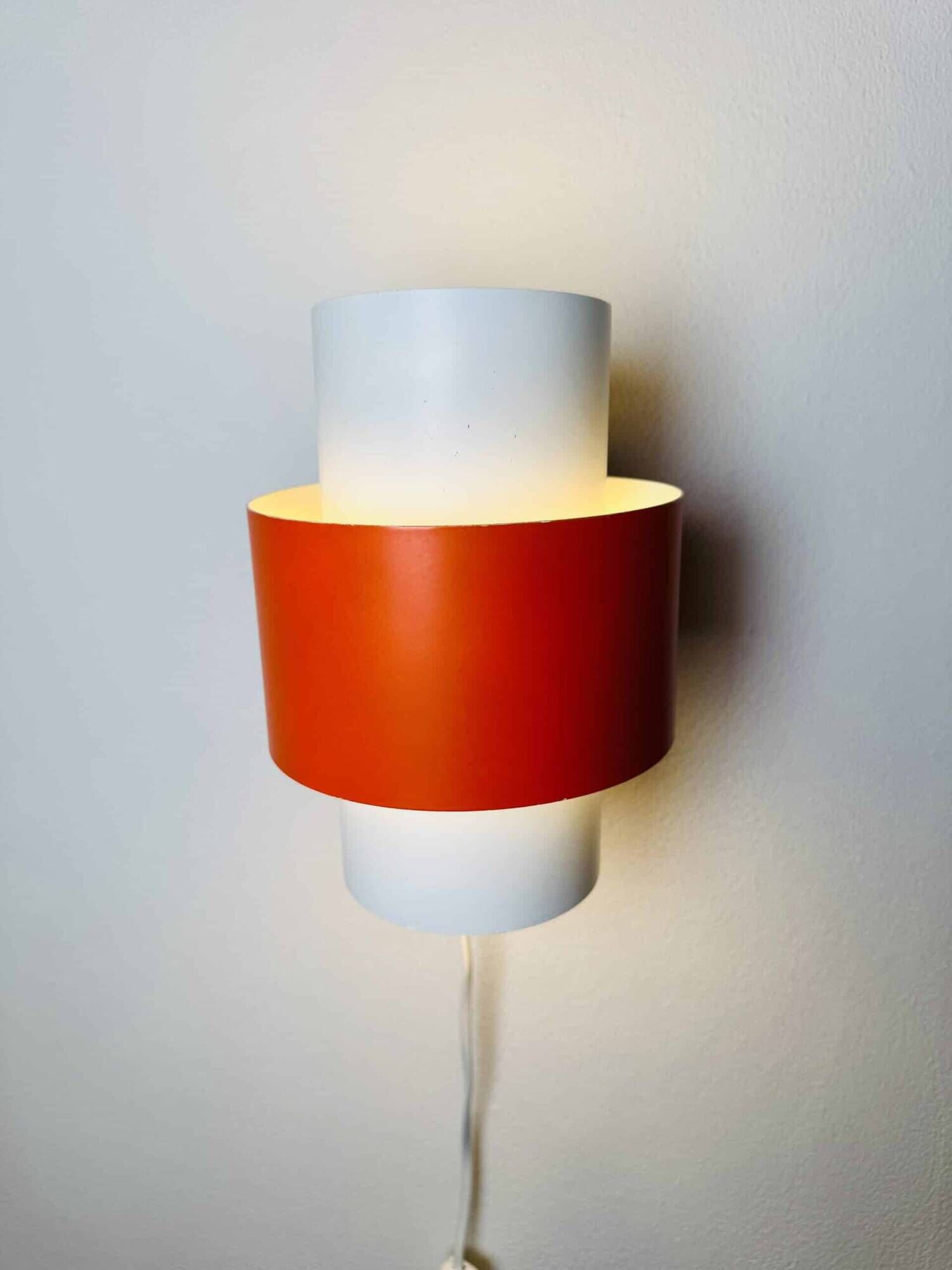 Curved Cylindrical Wall Lamps By J.J.M. Hoogervorst For Anvia Nederland, The Netherlands 1960S