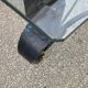 Wrought iron coffee table with glass top
